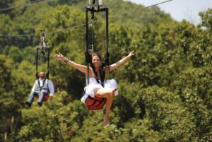 Ziplining in the Ozark Mountains